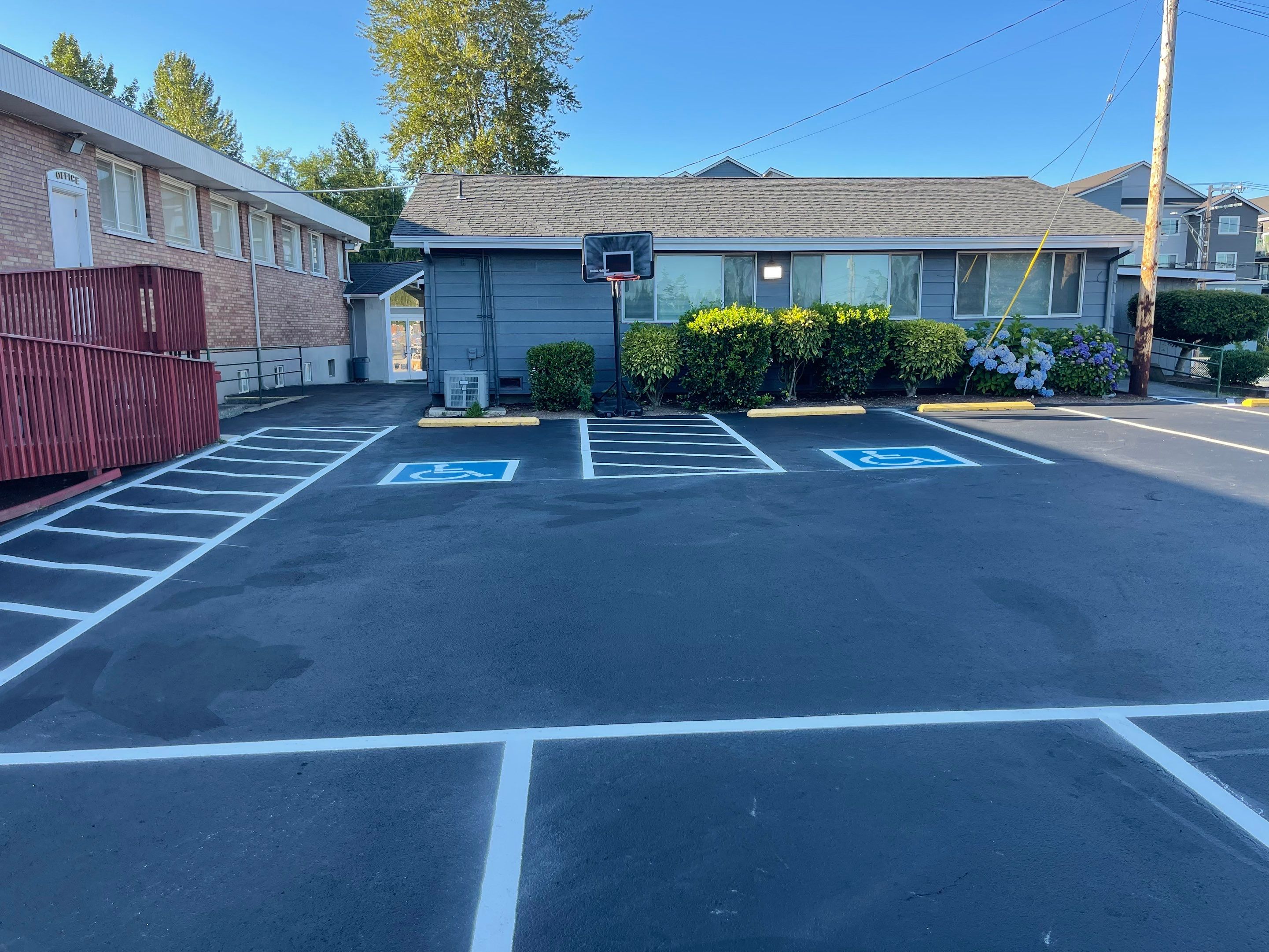 Parking Lot Sealcoat & Striping Repair   by Jireh Asphalt & Concrete Inc 