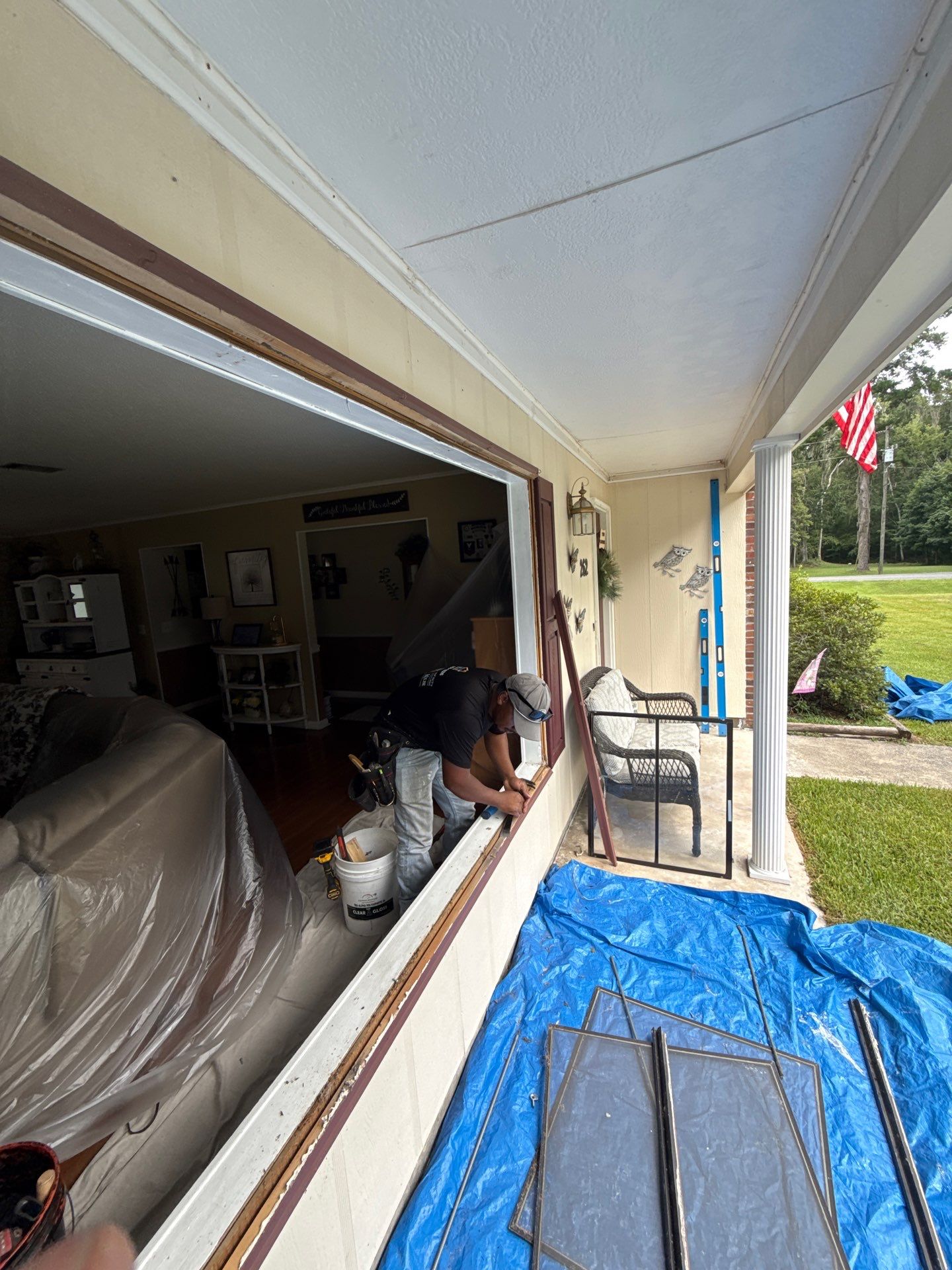 Energy-Efficient White Vinyl Window Replacement in Lake City, Florida by Windows & Doors Store