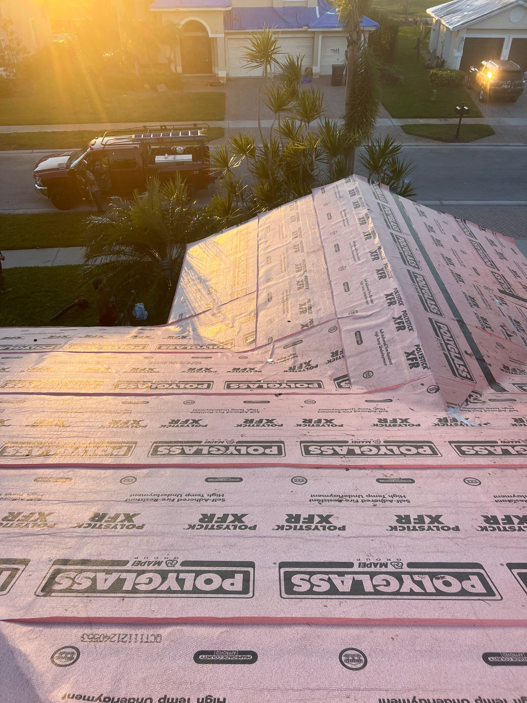 Residential Roofing Installation using 1" Nail strip metal roof by BLUES BROTHERS ROOFING