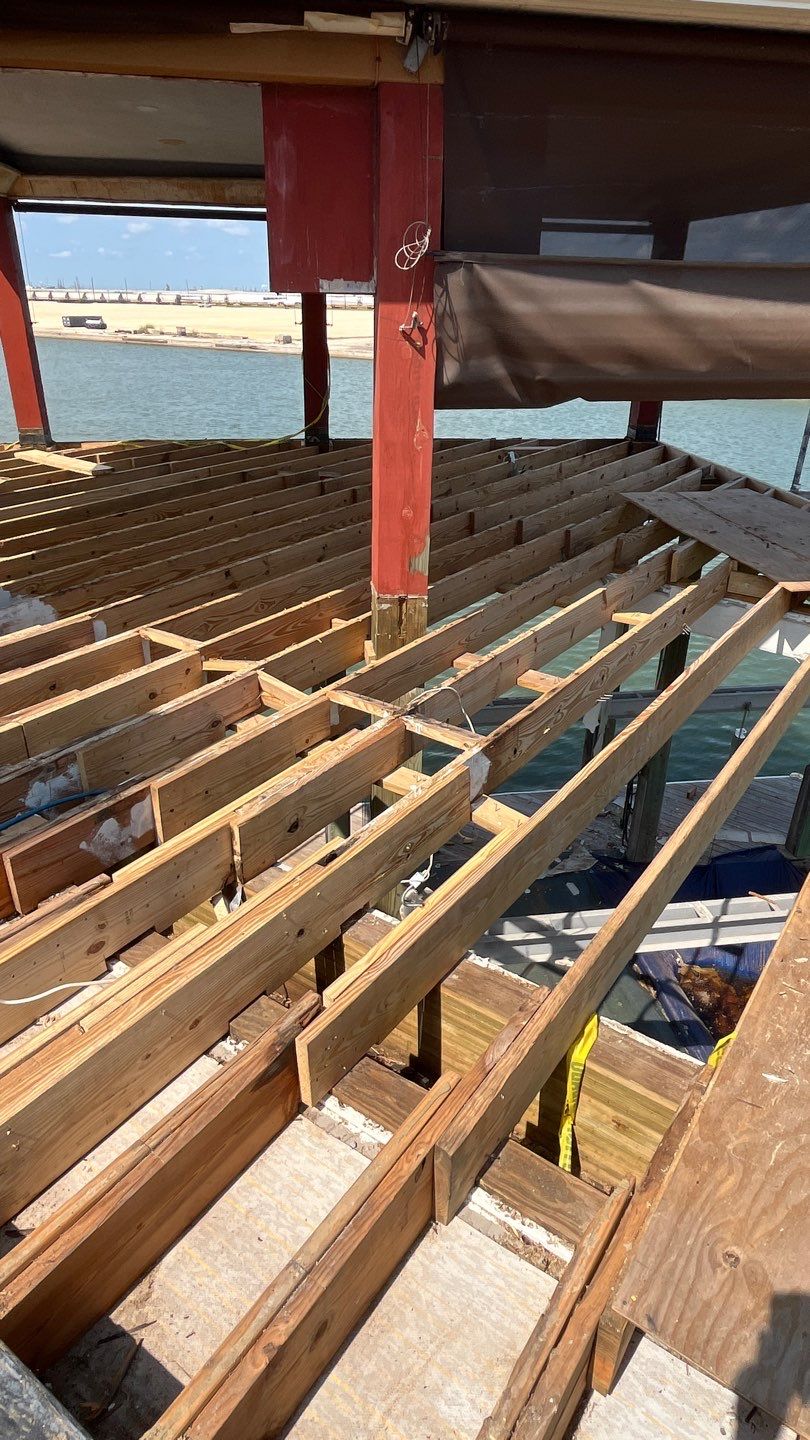 Walk Out Patio Cover by Bayfront Roofing and Construction