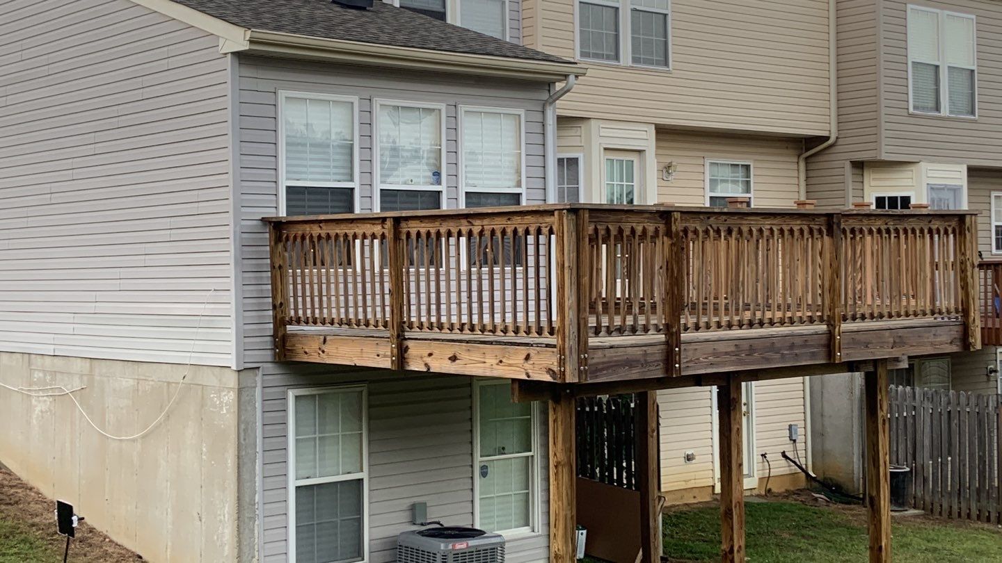 Deck Refinishing using Powerwasher by A1 NERDY HOMES LLC