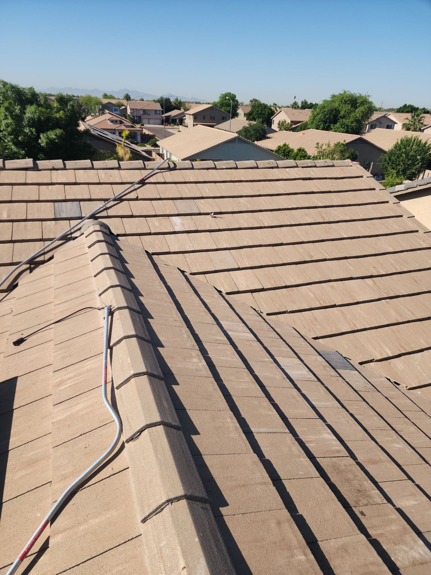 Sandstone Beige Concrete Tile by Reimagine Roofing