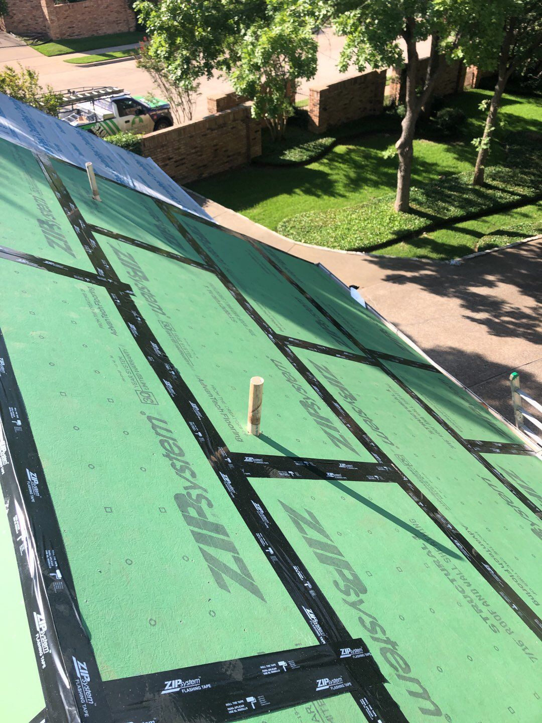 Designer Residential Roof with Zip System by Springtree Restoration