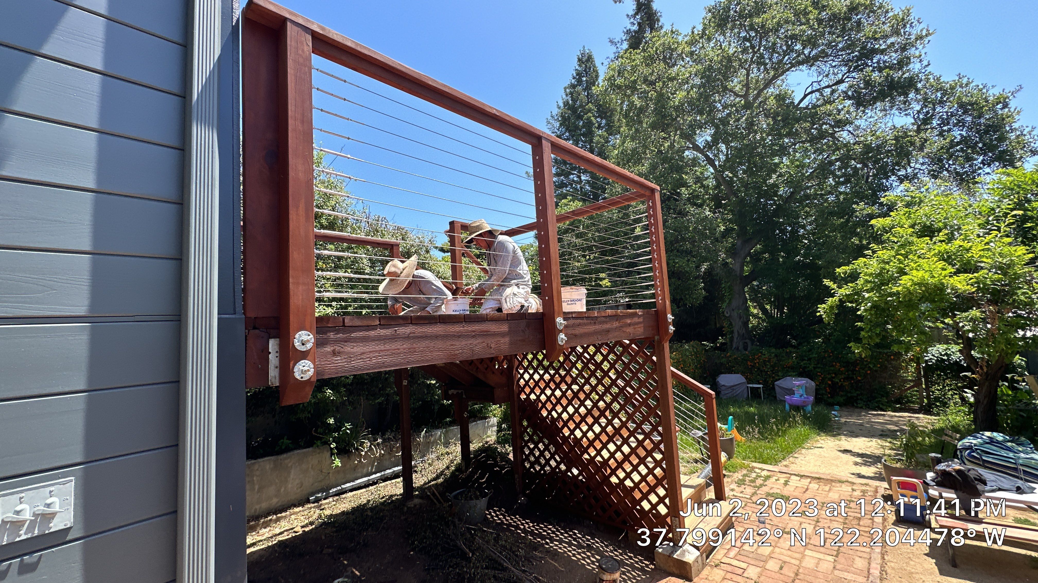 Deck Refinish  by Herrera’s Bay Area Painting inc.