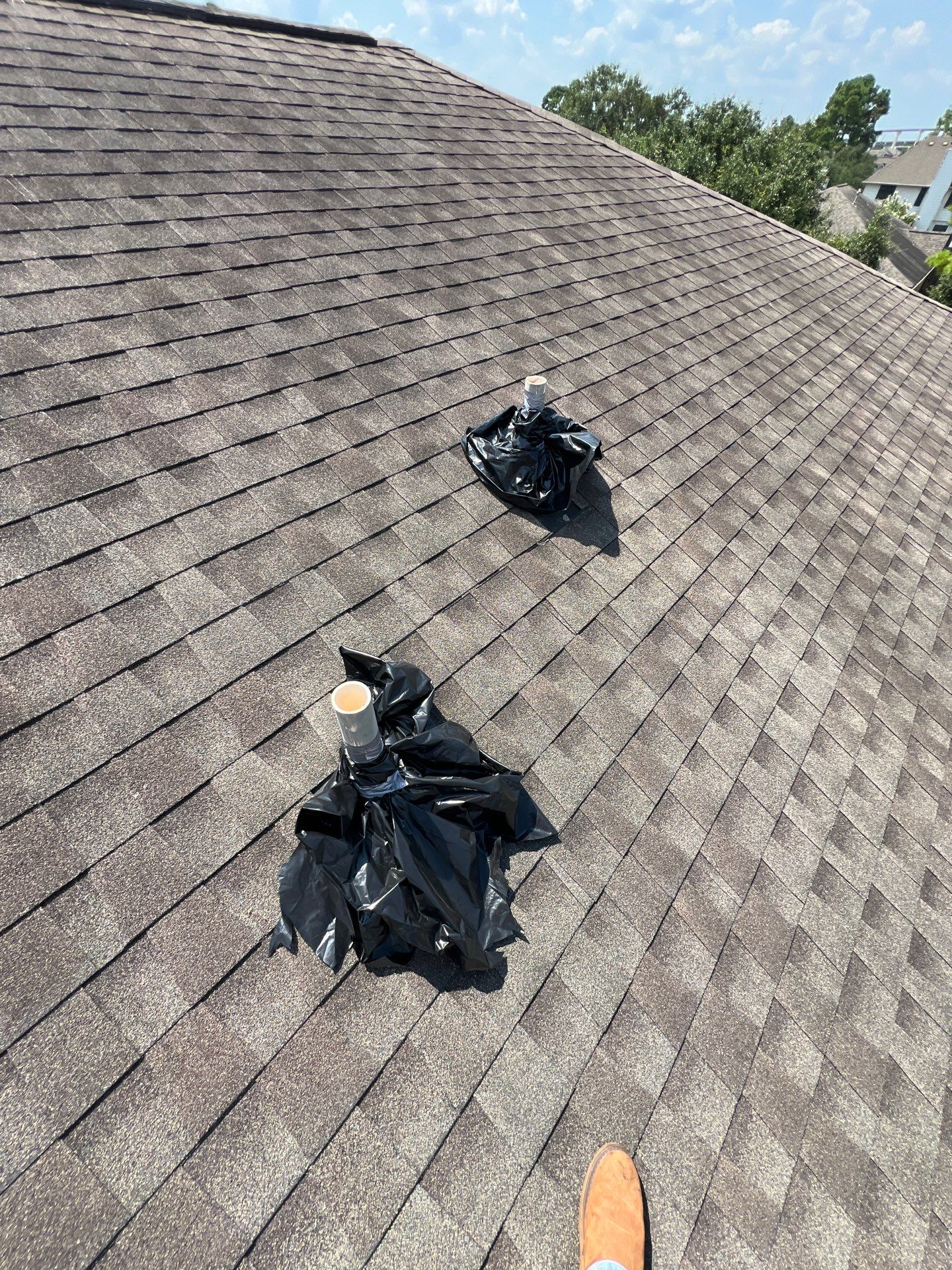 Hail Damage using Owen's Corning Duration (Lifetime) Shingles by Roof Repair Company