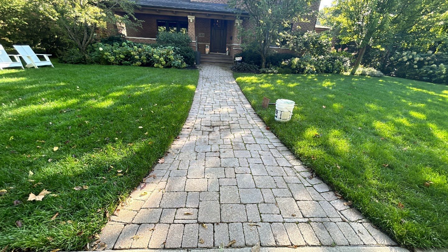 Brick paver clean, sand and seal.  using Surebond SB-1300 by Northern Power Washing LLC.