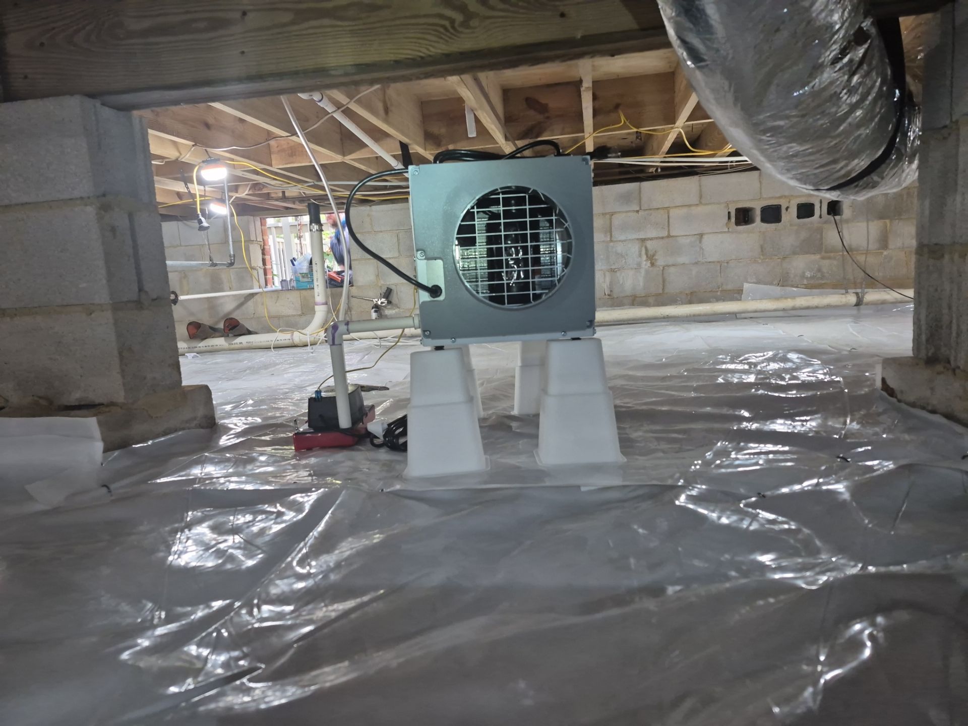 Project in Williamsburg by Patriot Crawl Space Repairs