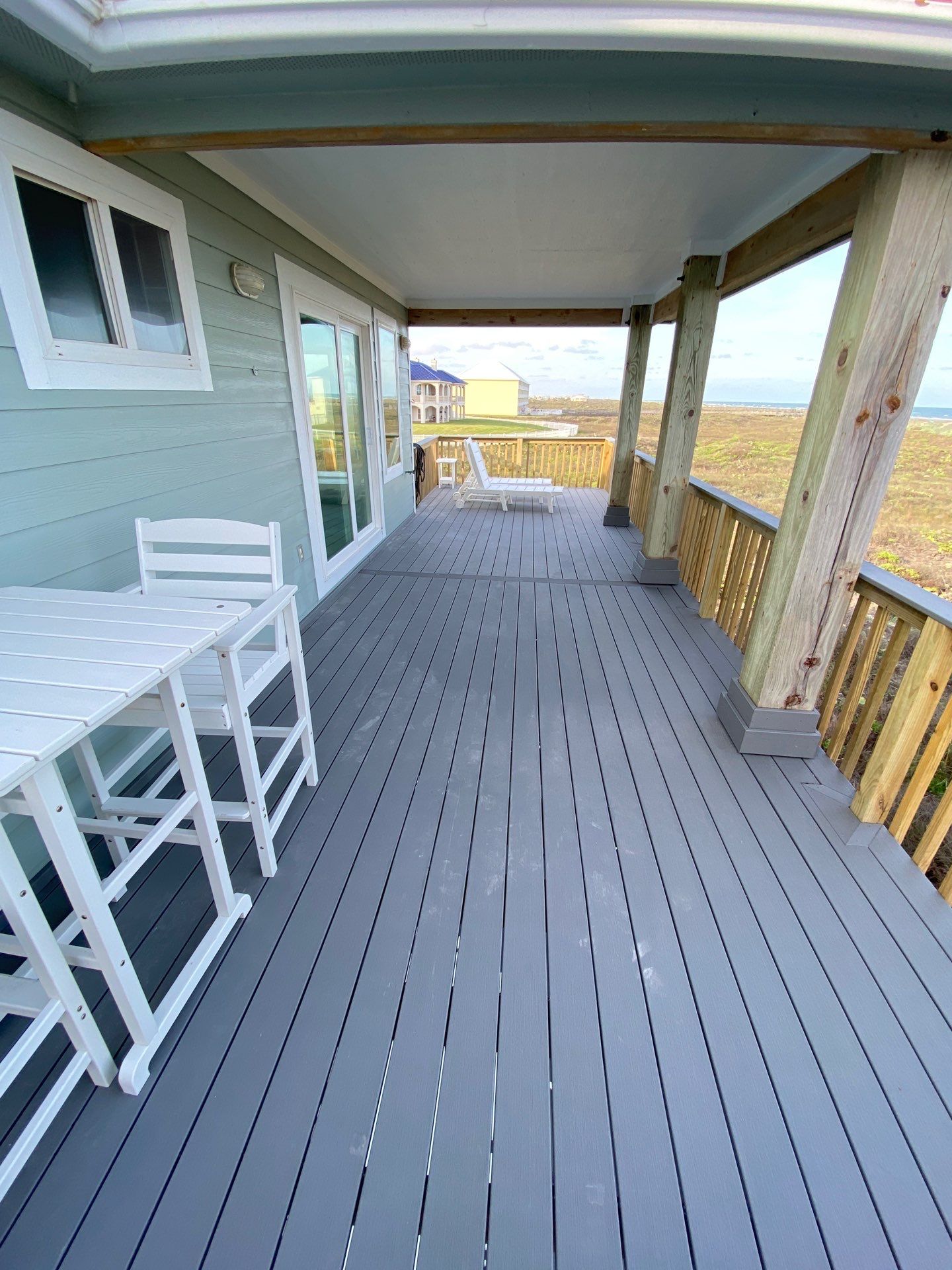 Port A Beachfront Multilevel Deck by Bayfront Roofing and Construction