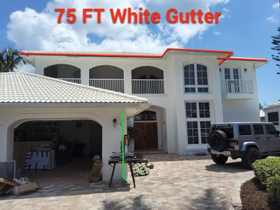 White Gutter Installation Sanibel FL