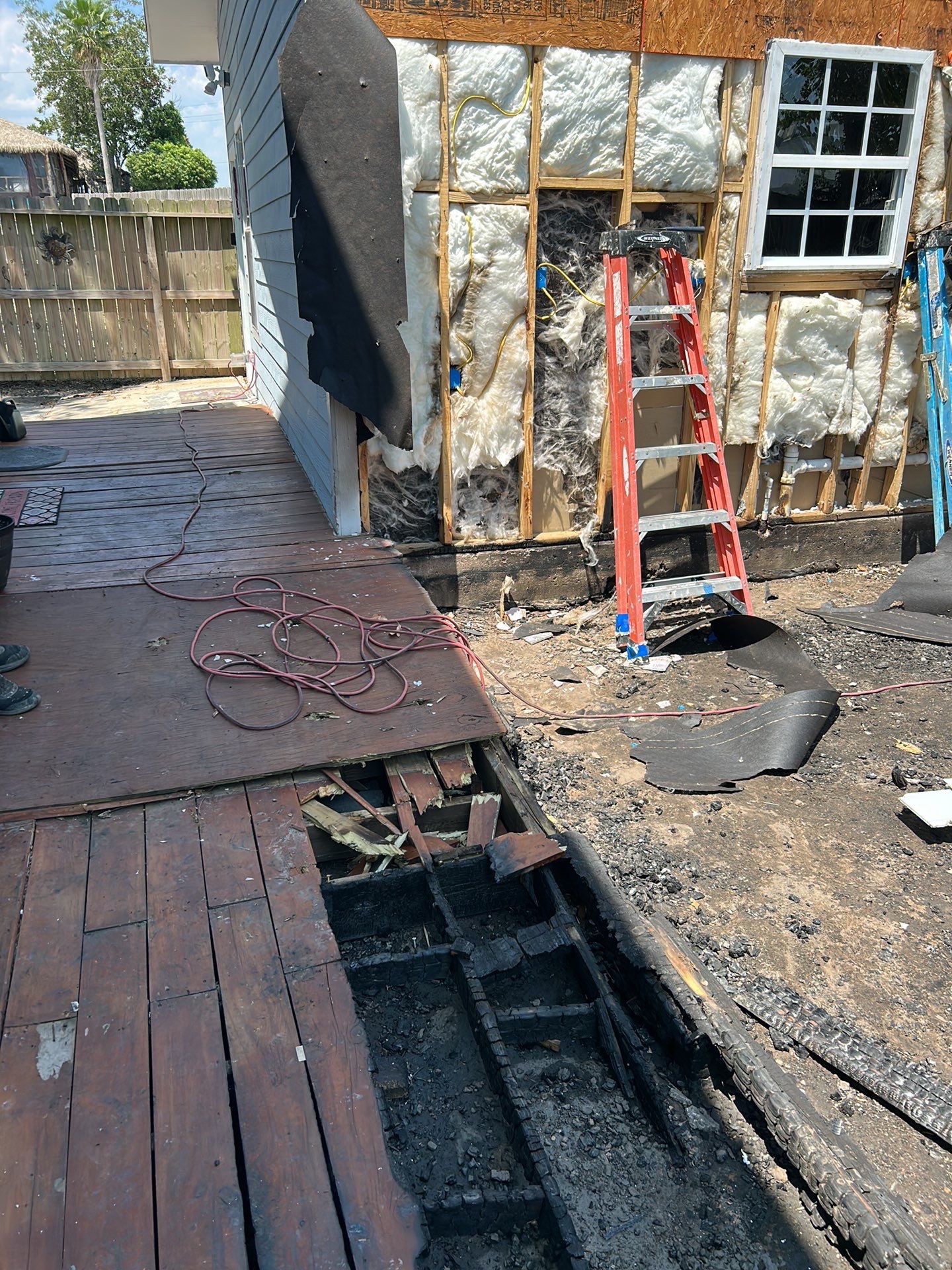 Deck and Siding Replacement from Fire Damage by JTX Pro Services LLC