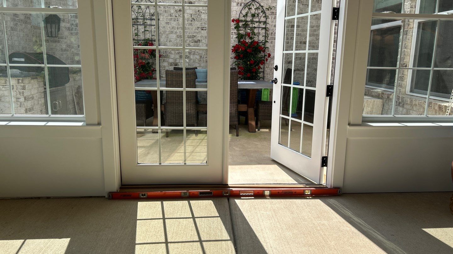 Travertine tile four season room by Footprints Floors of Nashville