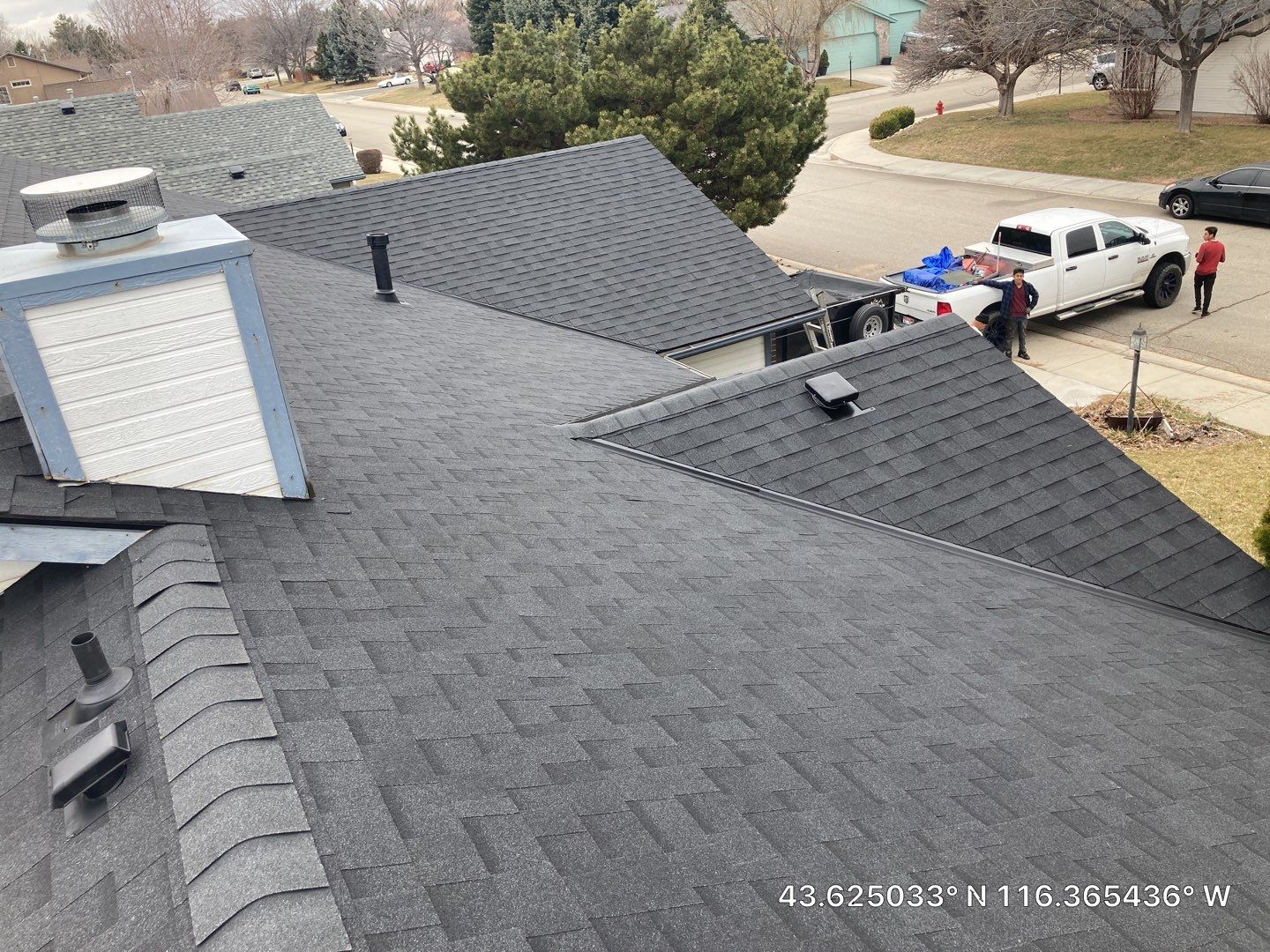 Meridian Idaho Single Level Residential Roofing Installation using Owens Corning by ID Roofing LLC