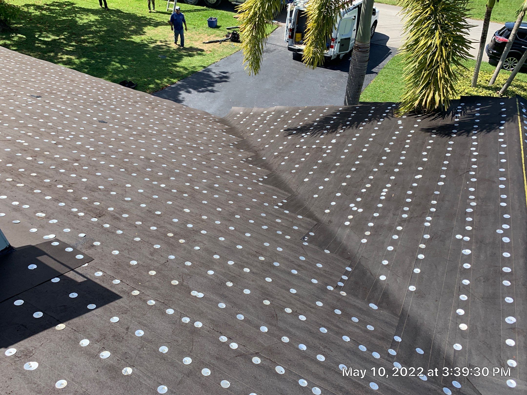 Residential Roofing Installation using 1" Nail strip metal roof by BLUES BROTHERS ROOFING