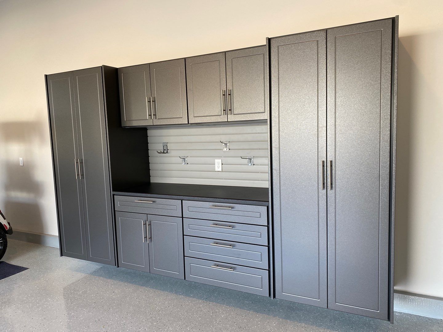 Monte L. adds storage to garage! by Banner Garage