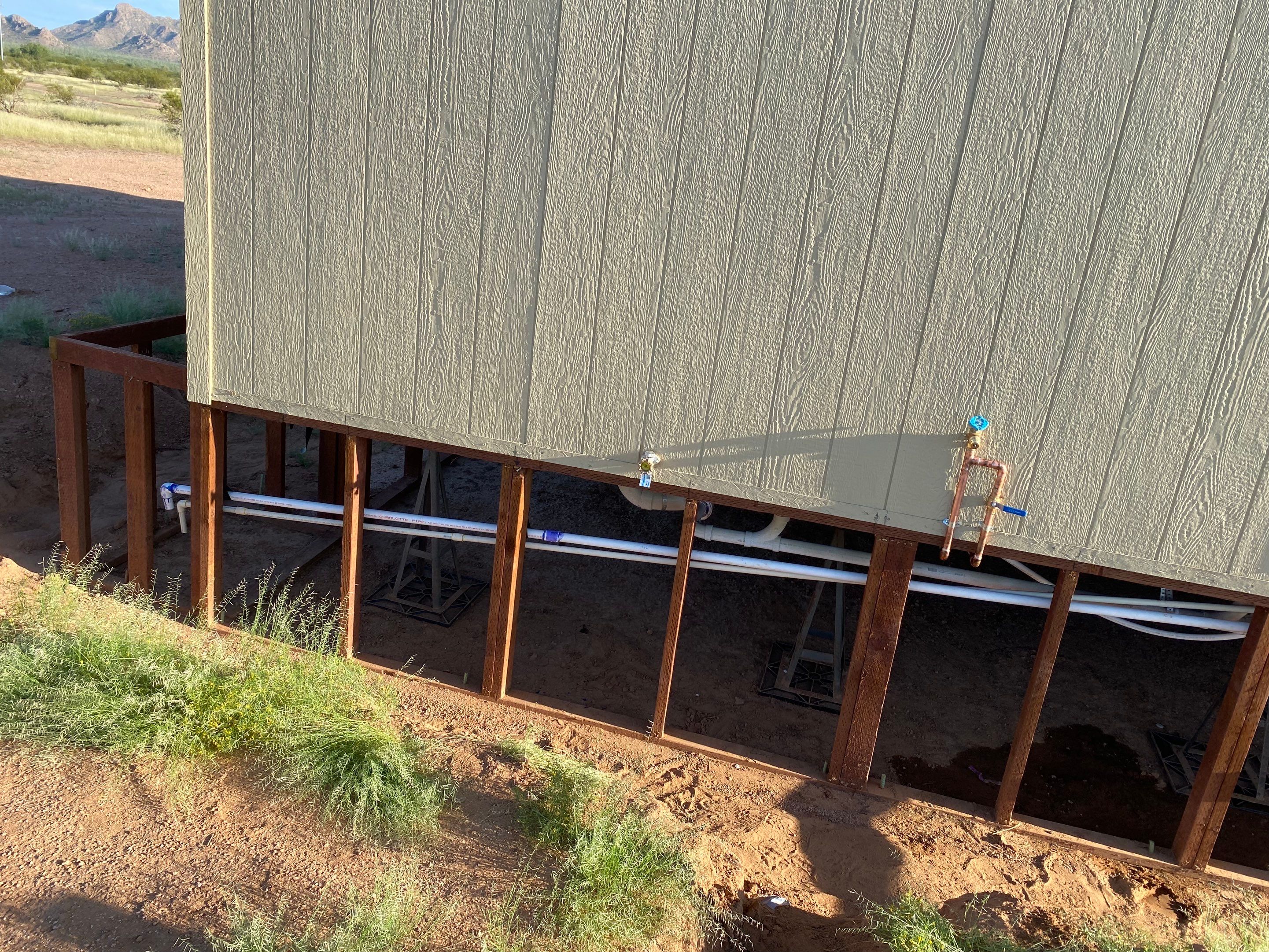 Project in Eloy by Mobile Home Installations