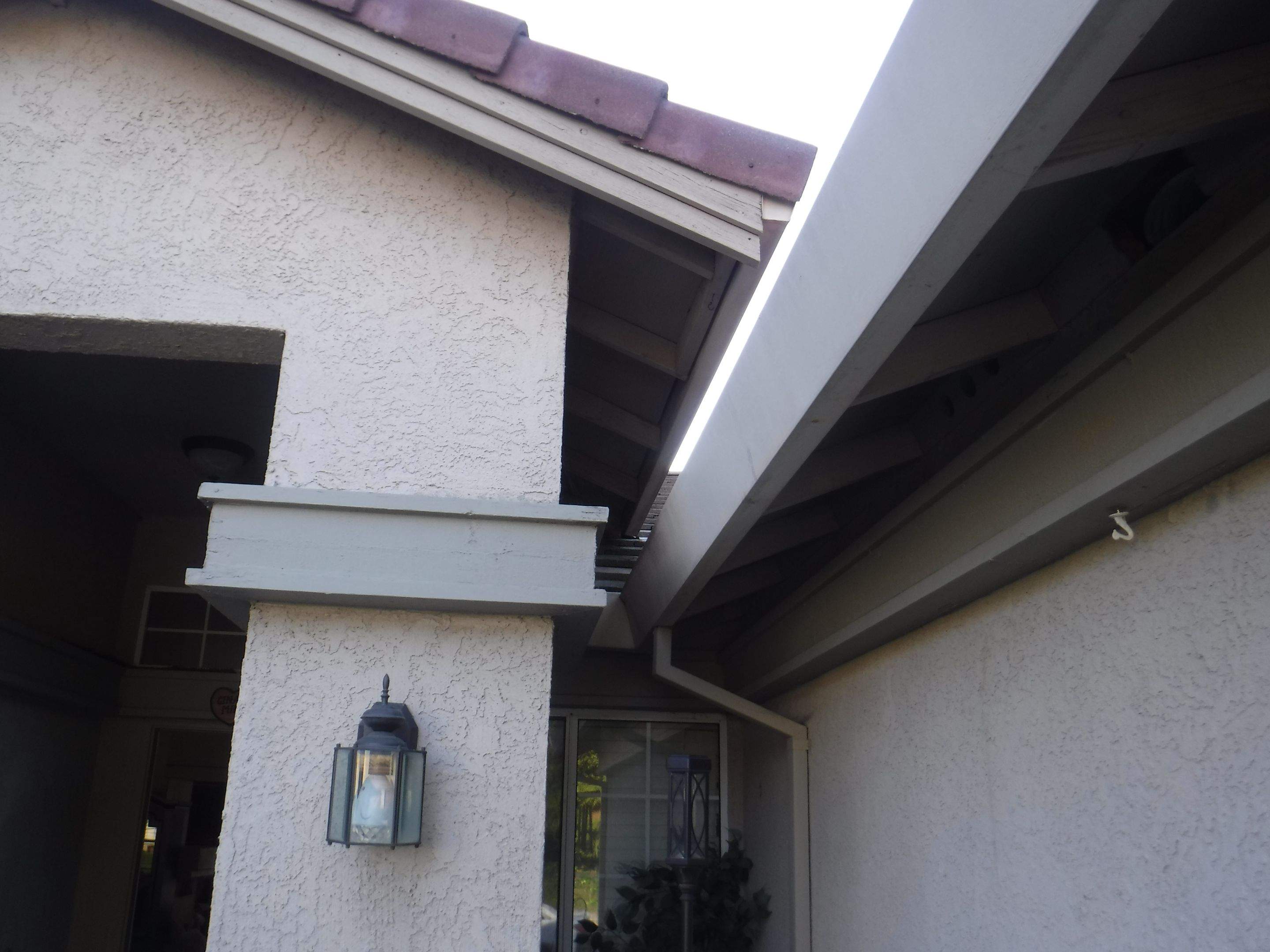 Upgraded gutters and roof by Byers Enterprises