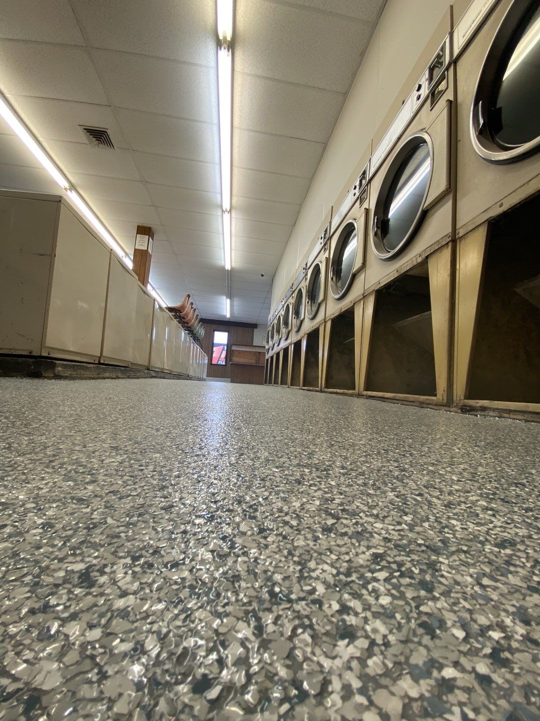 Laundromat Floor using Tidal Wave by Your1DayFloor.com