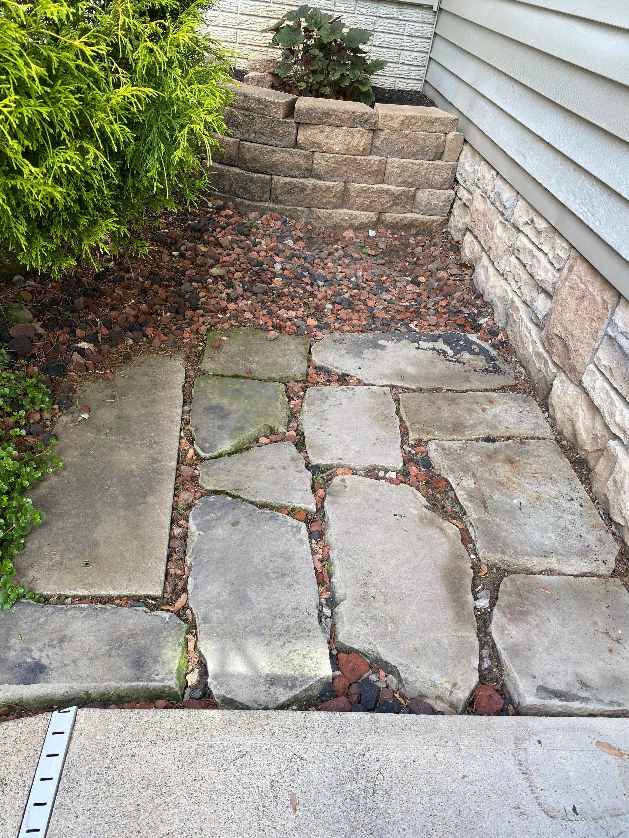 Hardscape River Wall Projects by Elm Rose Gardens