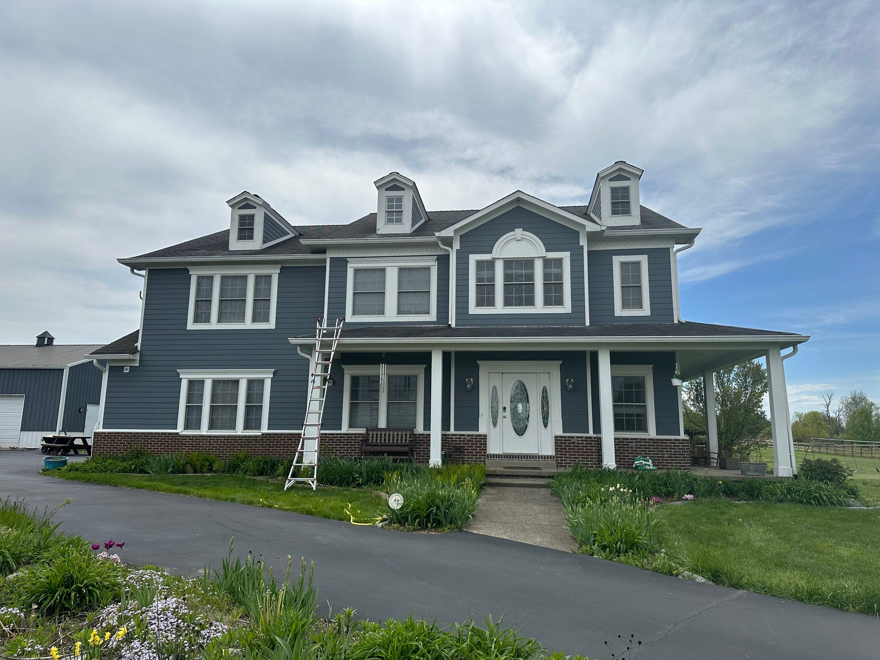 Rural Noblesville Indiana Metal Shake Roof Installation – Black Frost by 4Ever Metal Roofing