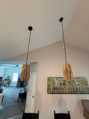 Replacing Light Fixtures in Dining & Kitchen