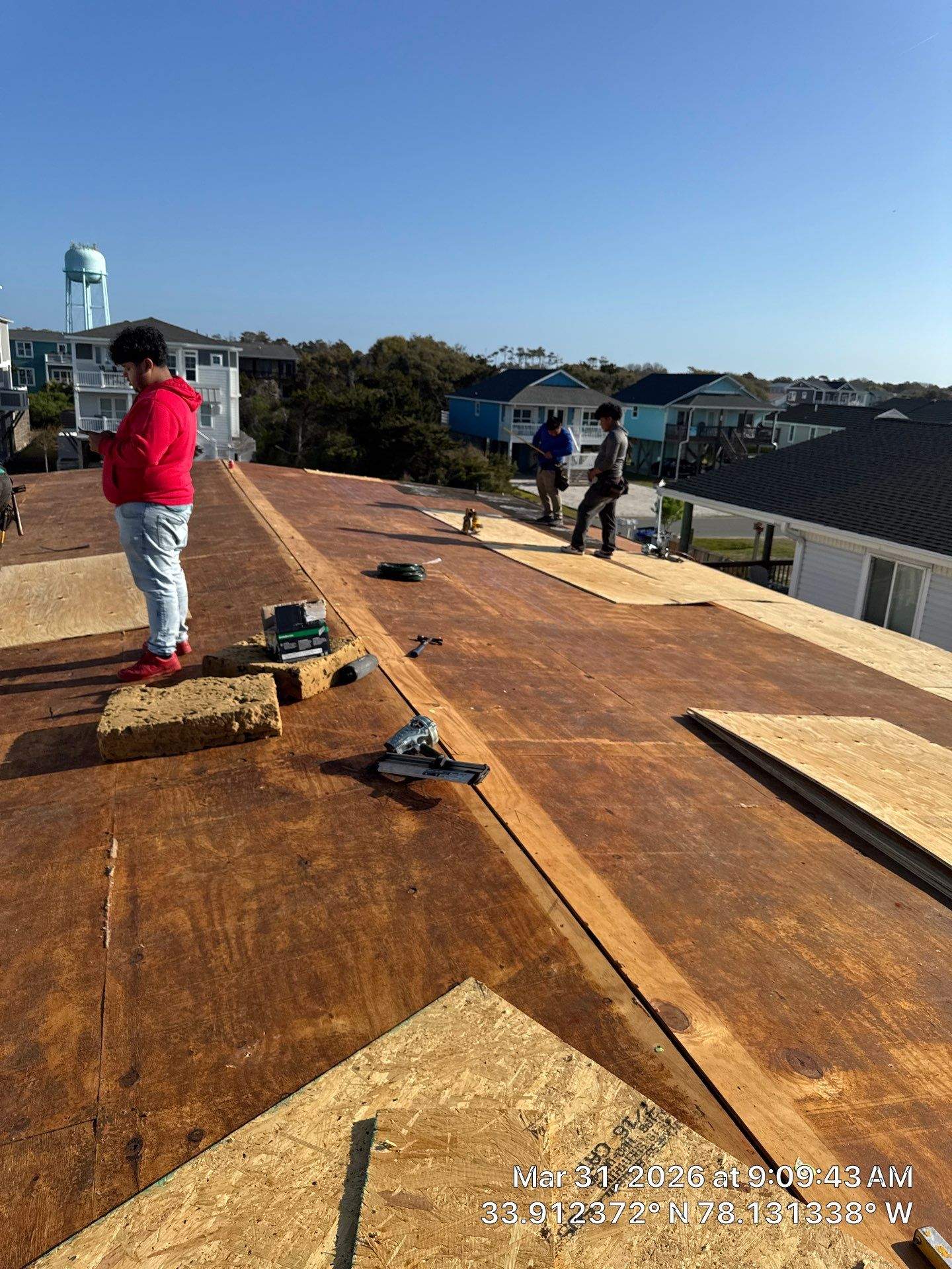 Standing Seam Metal Roof Installation – Oak Island NC by RGR Construction and Roofing, LLC