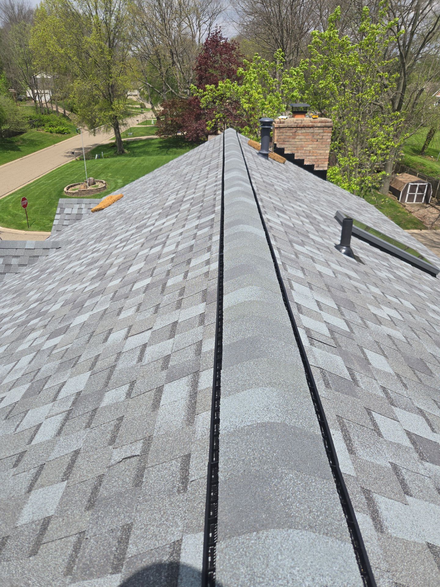 Atlas Pinnacle, Color, Coastal Granite, Drip Edge, Color, Black by Eagle Eye Roofing