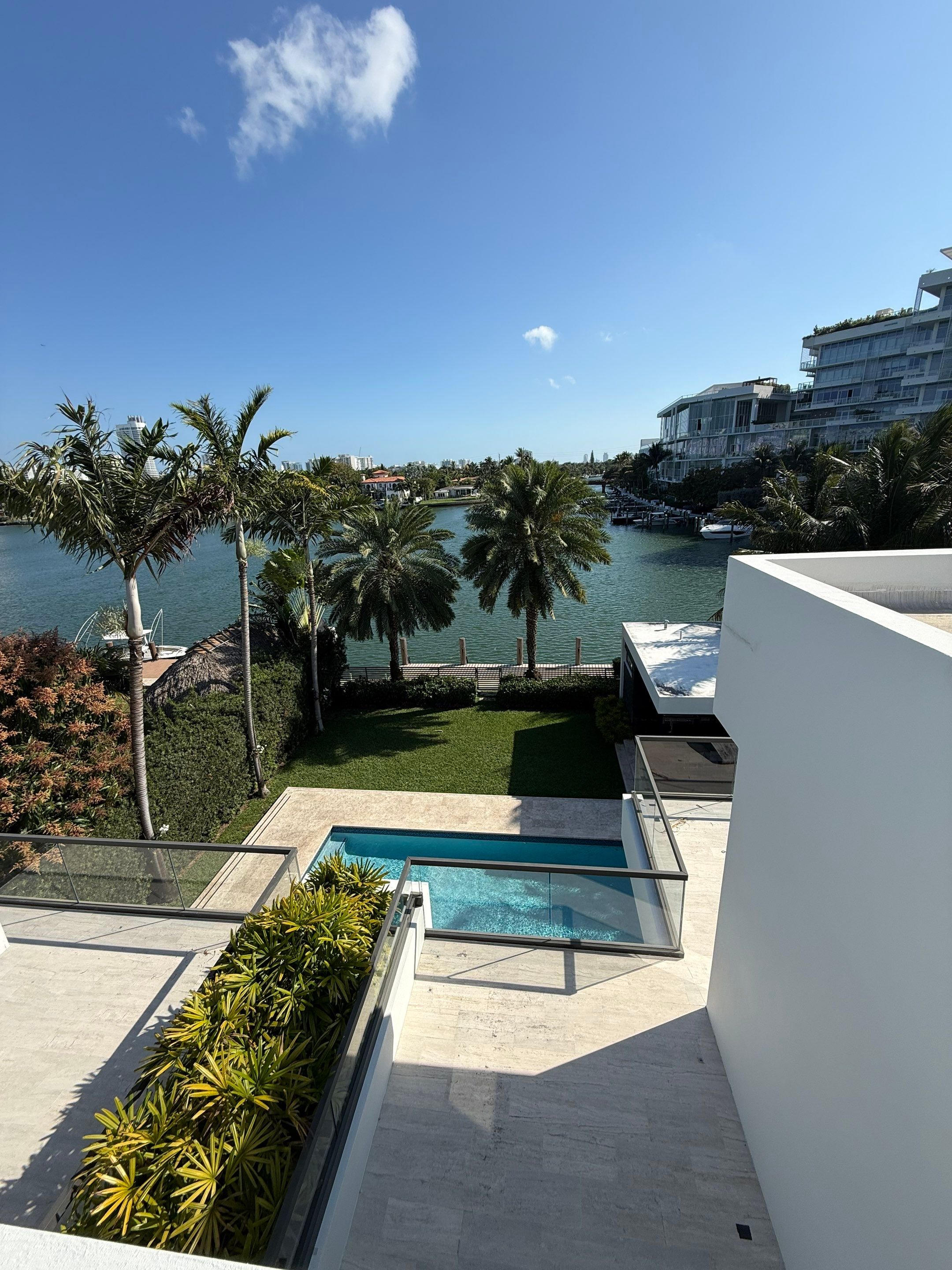 TPO Flat Roof Installation for a Modern Miami Beach Residence by AJF ROOFING INC