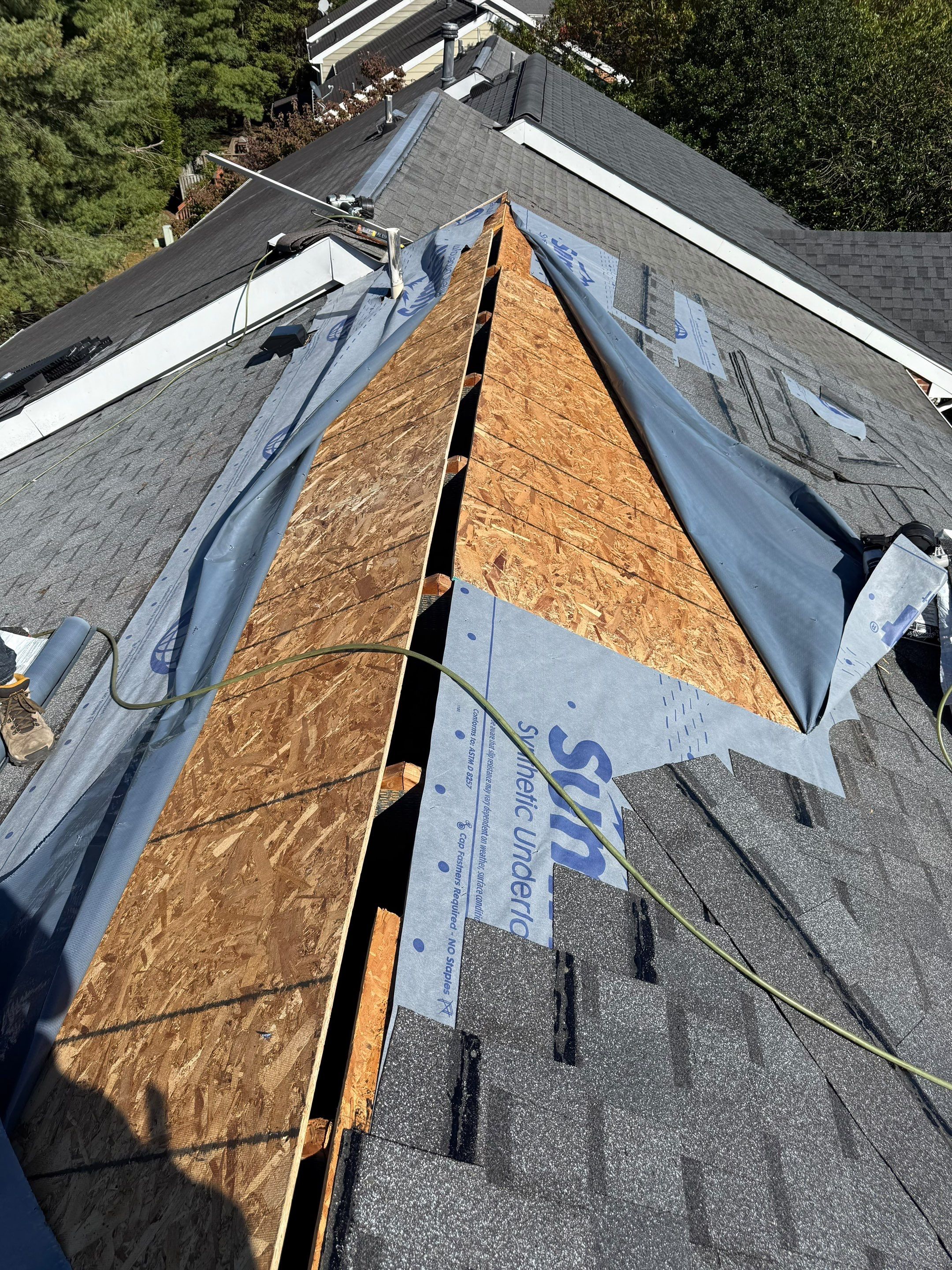 Atlas Pinnacle Shingle Roof Replacement and Deck Repair in Germantown by First Chesapeake Roofing