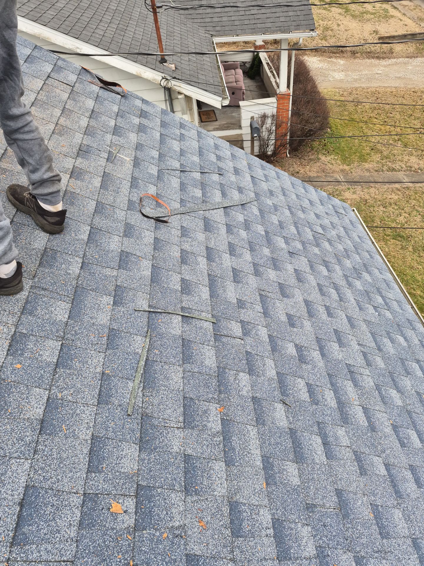 Residential Roofing Installation using GAF Timberline HDZ Biscayne Blue by Rainstoppers Roofing