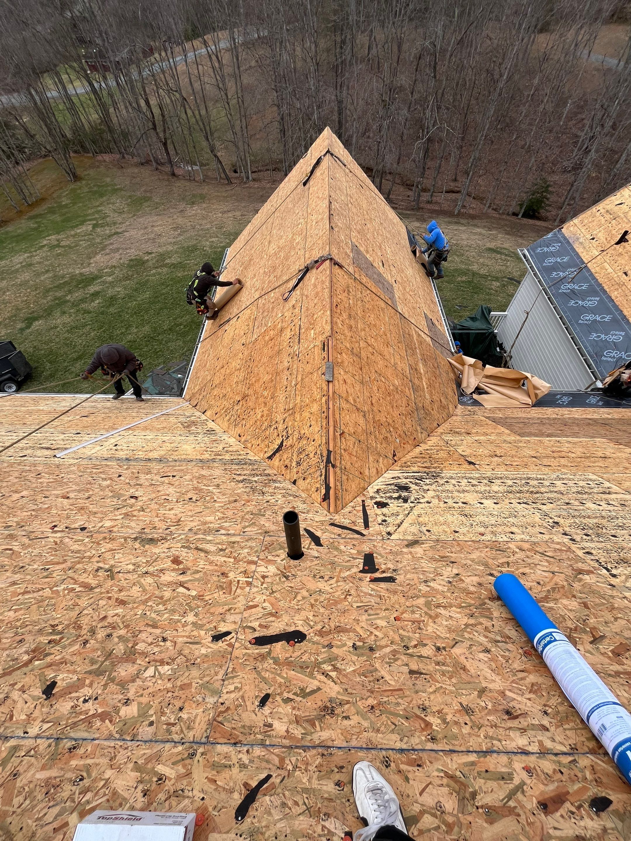 Residential Roofing Installation using Certainteed Landmark Pro Shingles by Fahey Roofing + Contracting