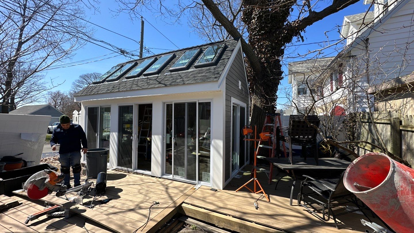 Siding Installation using Hardie Plank Aged Pewter by A Plus Exterior