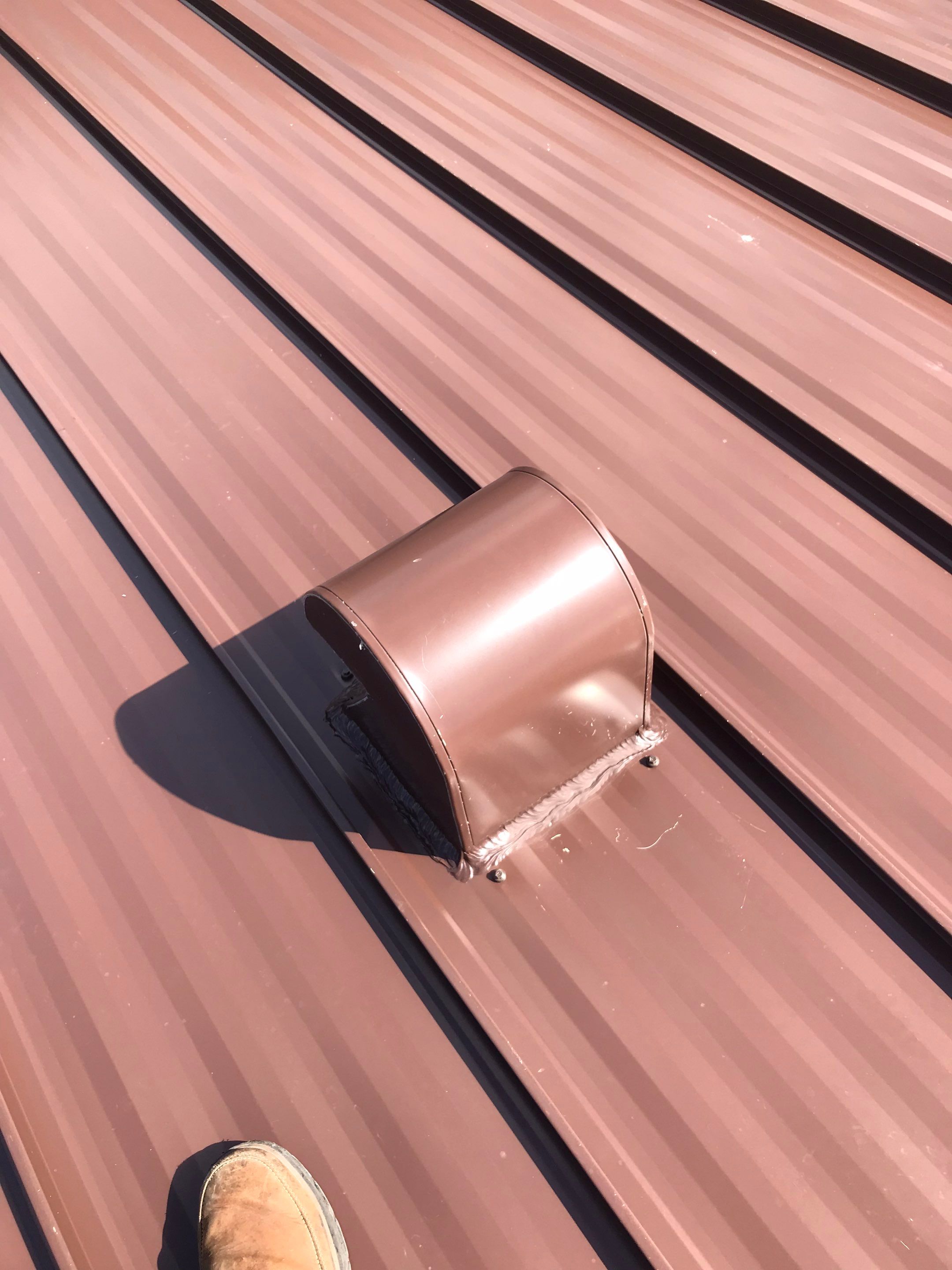 Metal Roof - Galvalume - Mansard Brown by Istueta Roofing