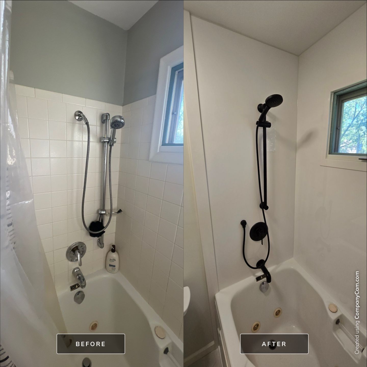 Bathroom Remodel using Onyx by The Shower Company