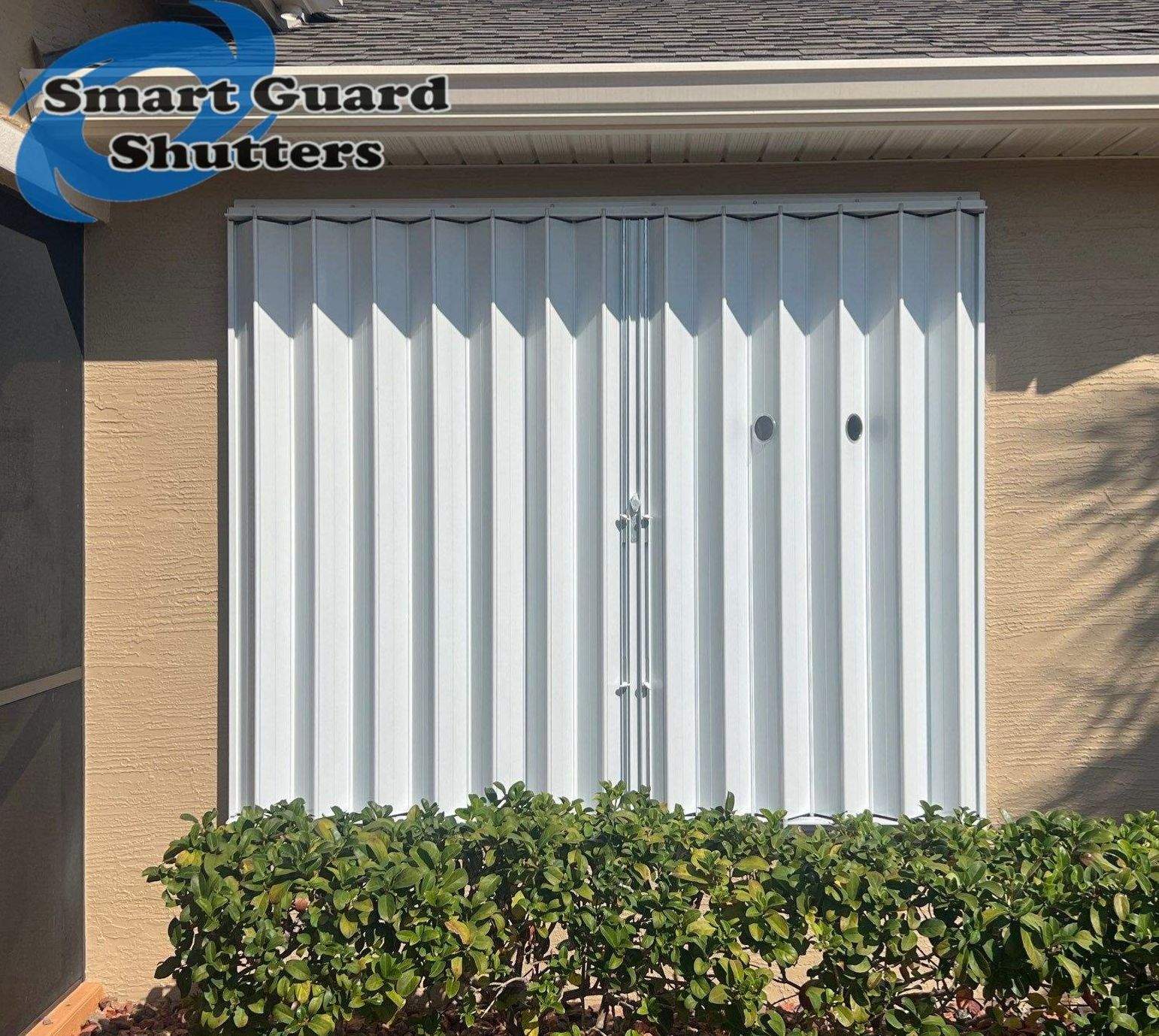 Hurricane Protection In White by Smart Guard Shutters