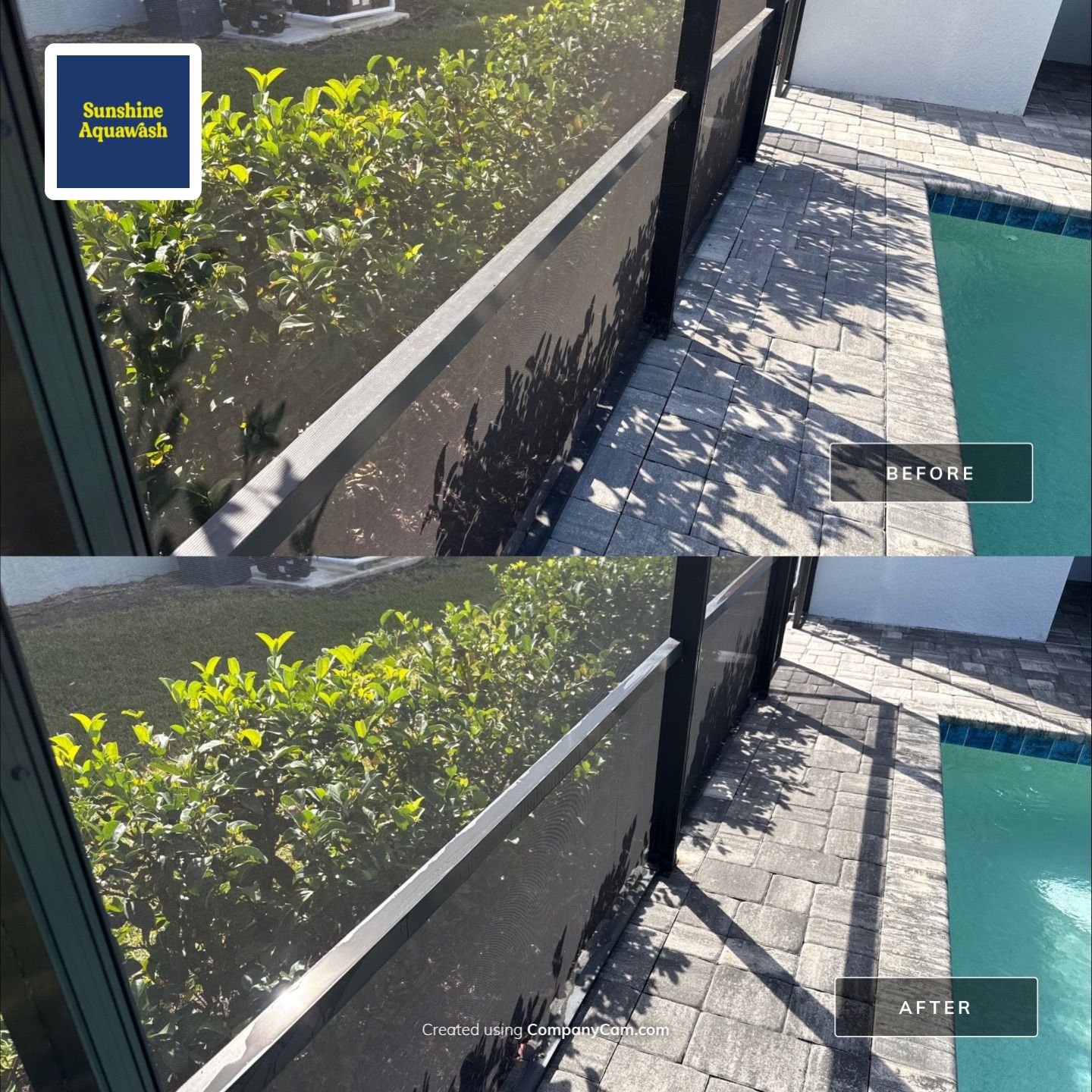 Pool Cage Screen Enclosure Cleaning in Canoe Creek – Parrish, FL by Sunshine AquaWash