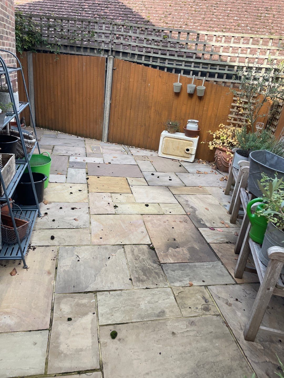 Roof Patio Driveway Clean using Honda 15lpm Low Pressure Washing Machine by Ges Exterior Cleaning ltd