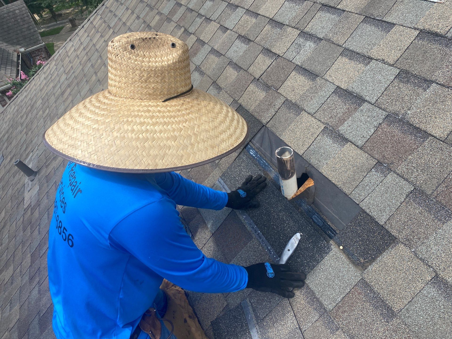 Hail Damage using Owen's Corning Duration (Lifetime) Shingles by Roof Repair Company