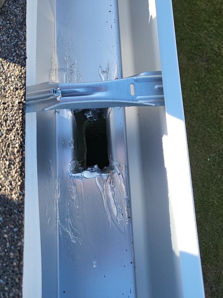 Gutter Installation using White K-Style Gutters by Gutter Professors