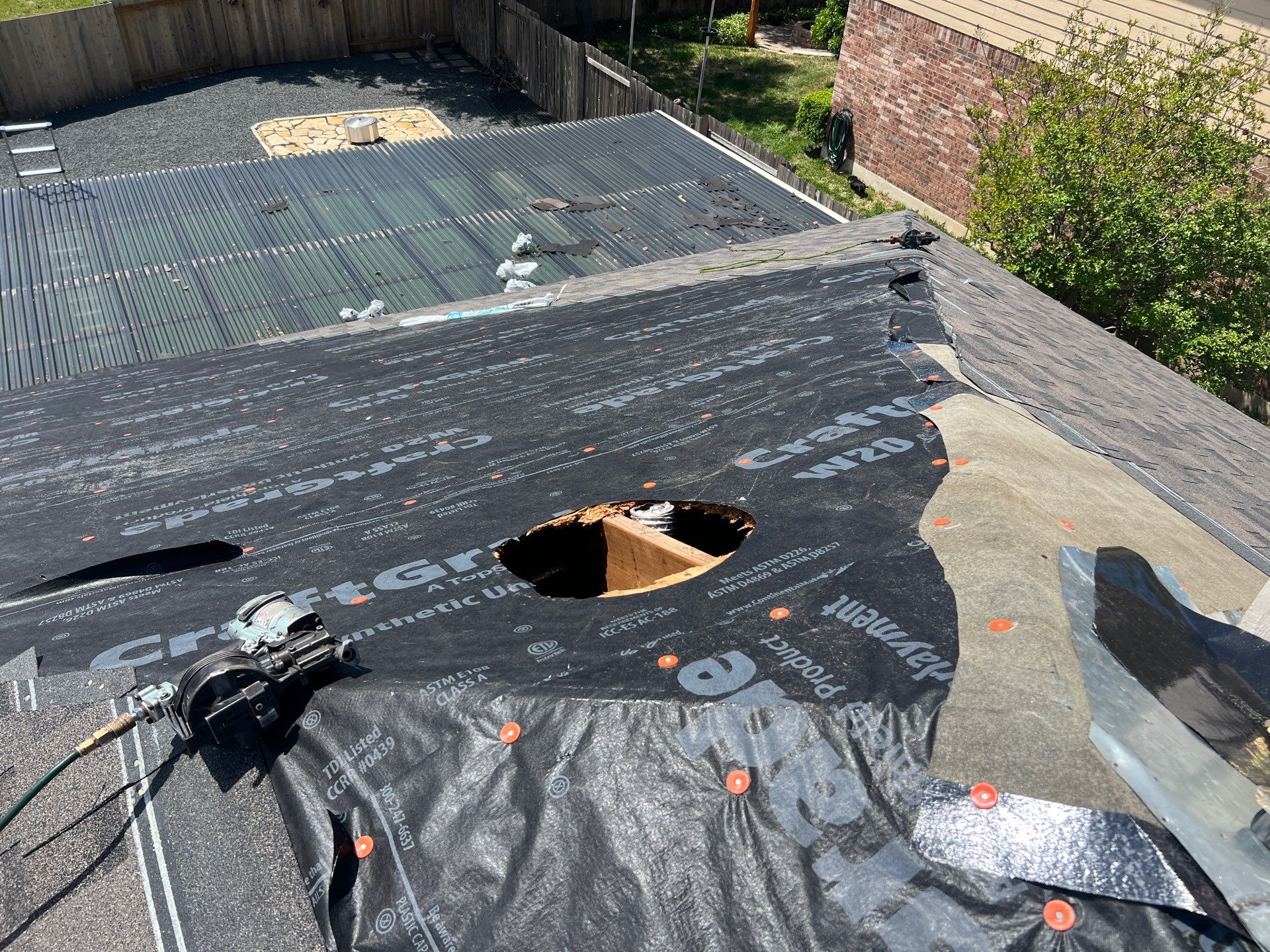Complete Roofing Replacement and Hail Damage Restoration in Round Rock by Caliber Restoration LLC