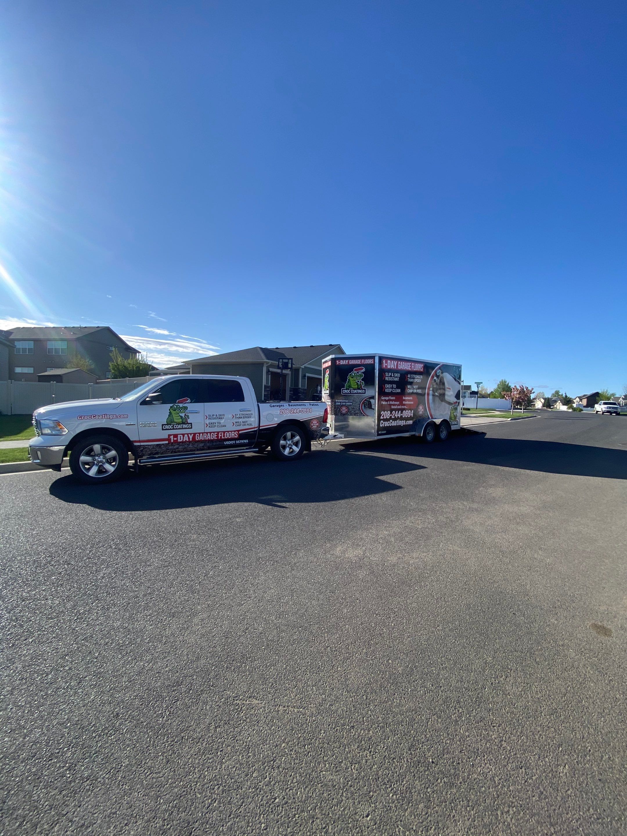 Driveway using Greystone 1/8" by Croc Coatings, LLC