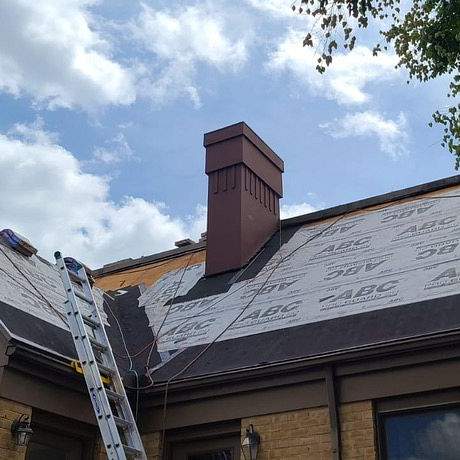 Commercial Roofing Installation using 50 Mill white Duro-Last roofing membrane by Roof Right Inc