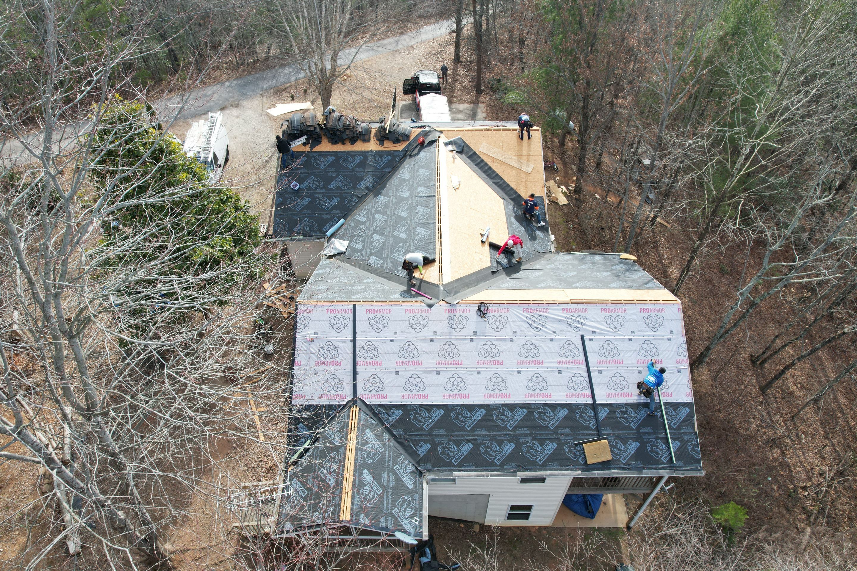 Residential Roofing Installation using Owens Corning by Inspector Roofing and Restoration
