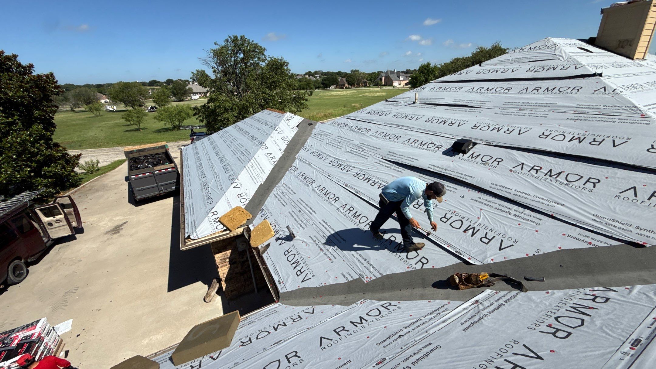 Full Architectural Shingle Roof Replacement and Chimney Repair in Runaway Bay by Armor Roofing | Exteriors