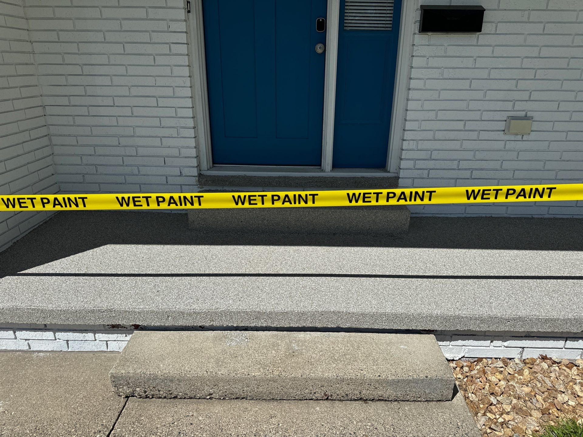 Garage and patio epoxy floor by Gordon Painting