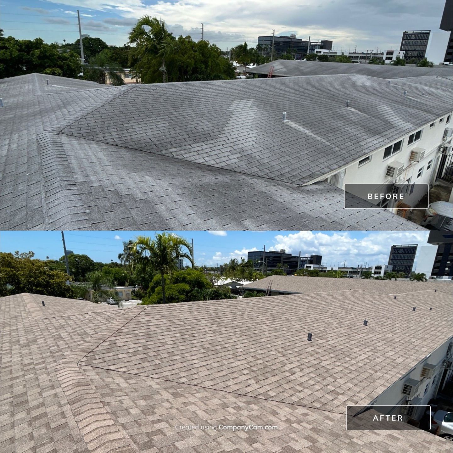 Commercial Roofing Installation using CERTAINTEED LANDMARK AR (SUNRISE CEDAR) by Earl W. Johnston Roofing LLC