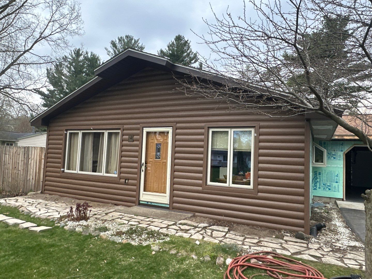 Siding Installation using Timbermill Forest Brown by 180 Contractors