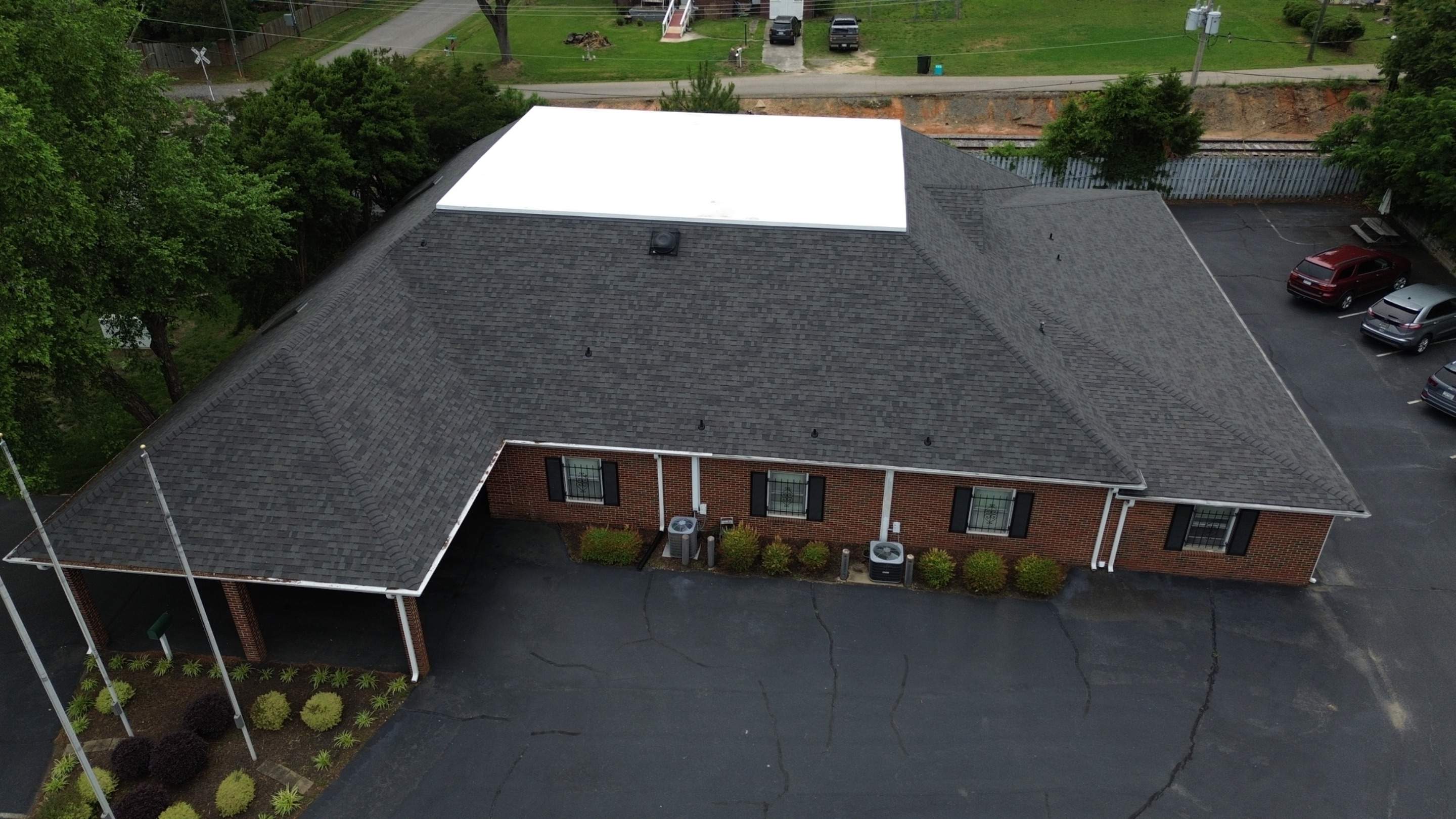 Commercial Shingle and TPO Roof Replacement in Rock Hill, South Carolina by Merritt Roofing LLC