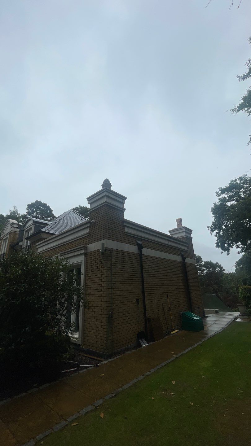 Stone Work Cleaning using Honda 15lpm Low Pressure Washing Machine by Ges Exterior Cleaning ltd
