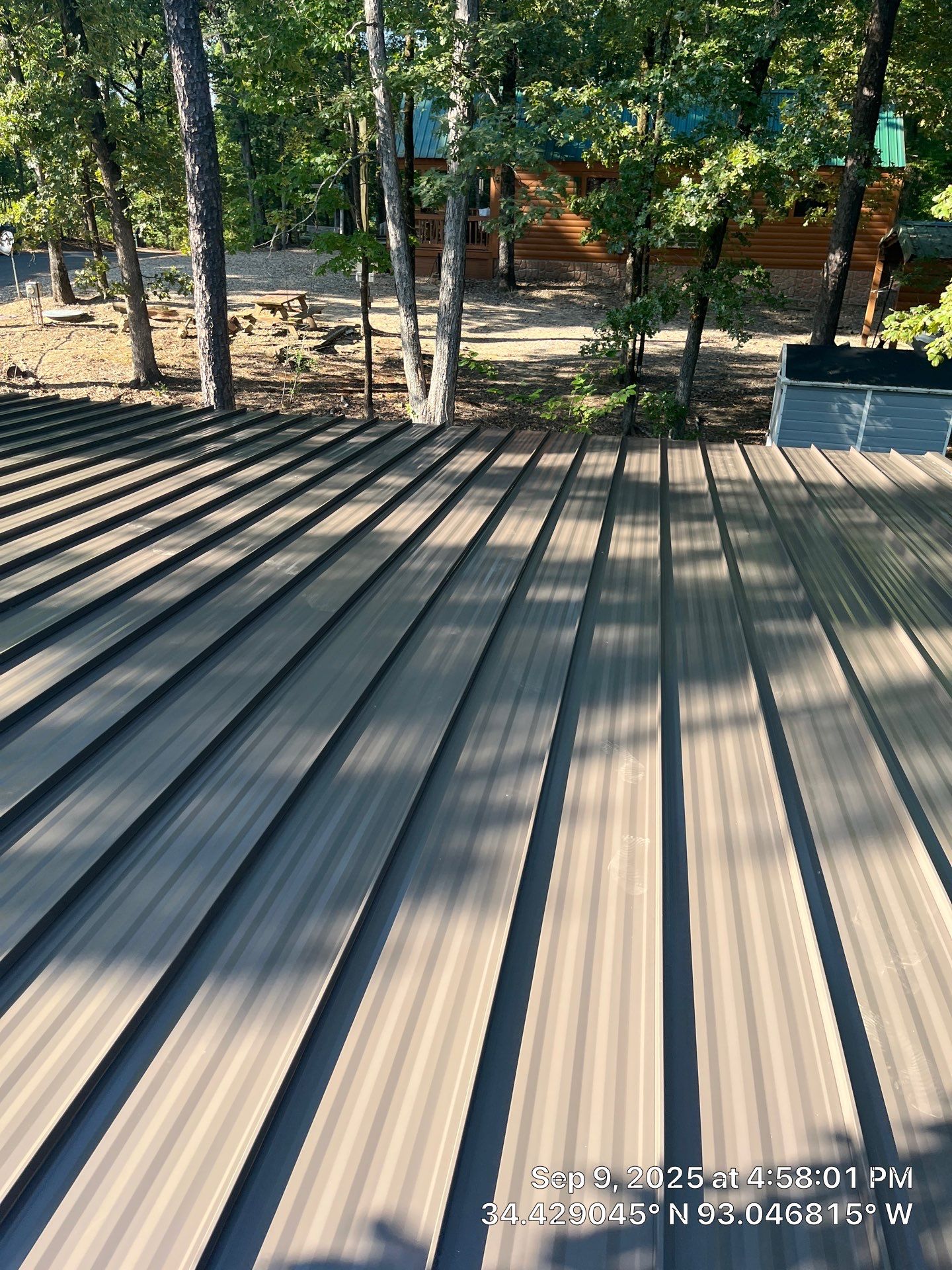 Standing Seam Metal Roof and Gutter Installation in Hot Springs by Temple Roofing and Exteriors