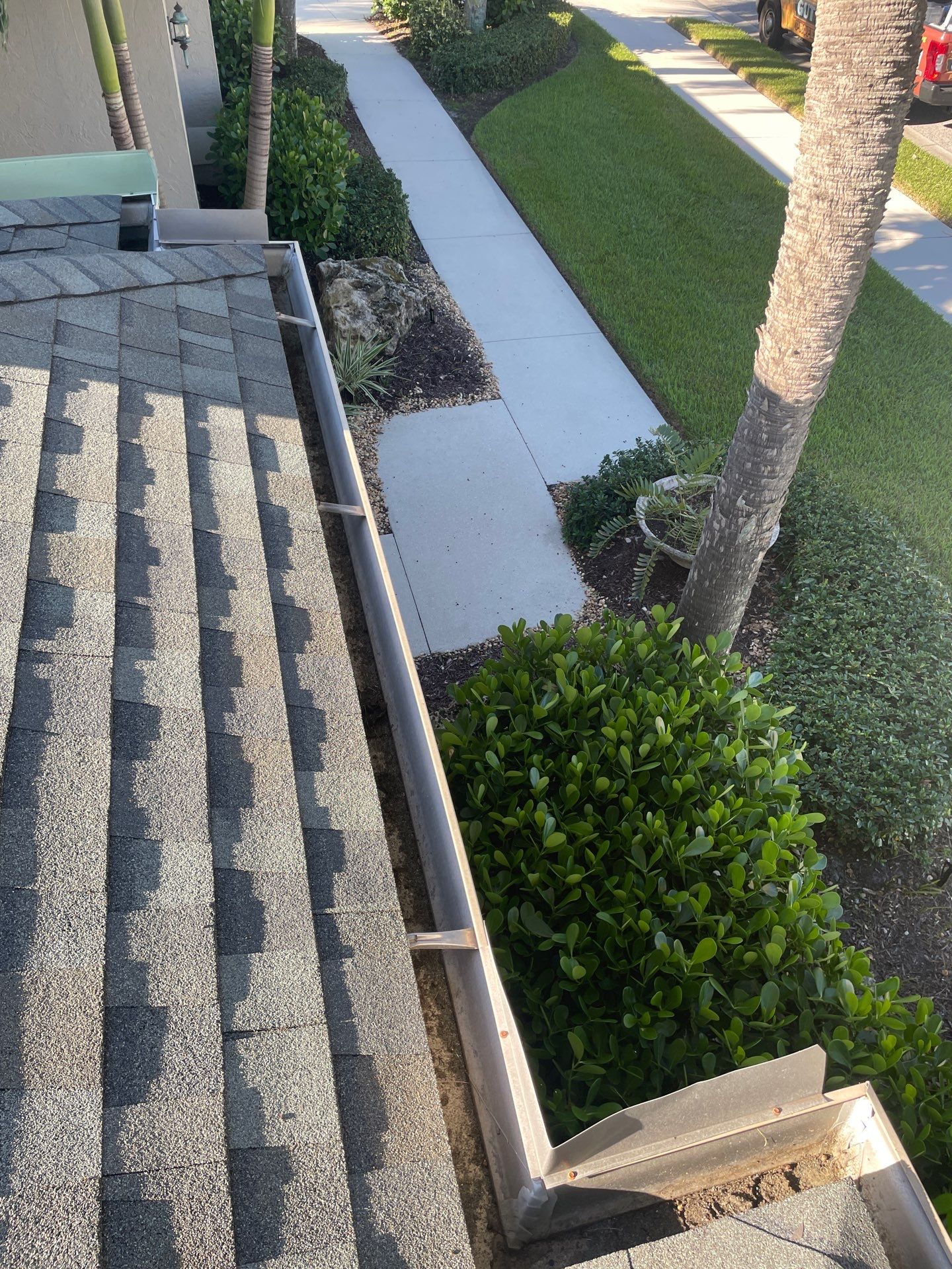 White 6-inch K-Style Gutters in Sarasota FL by Gutter Professor by Gutter Professors